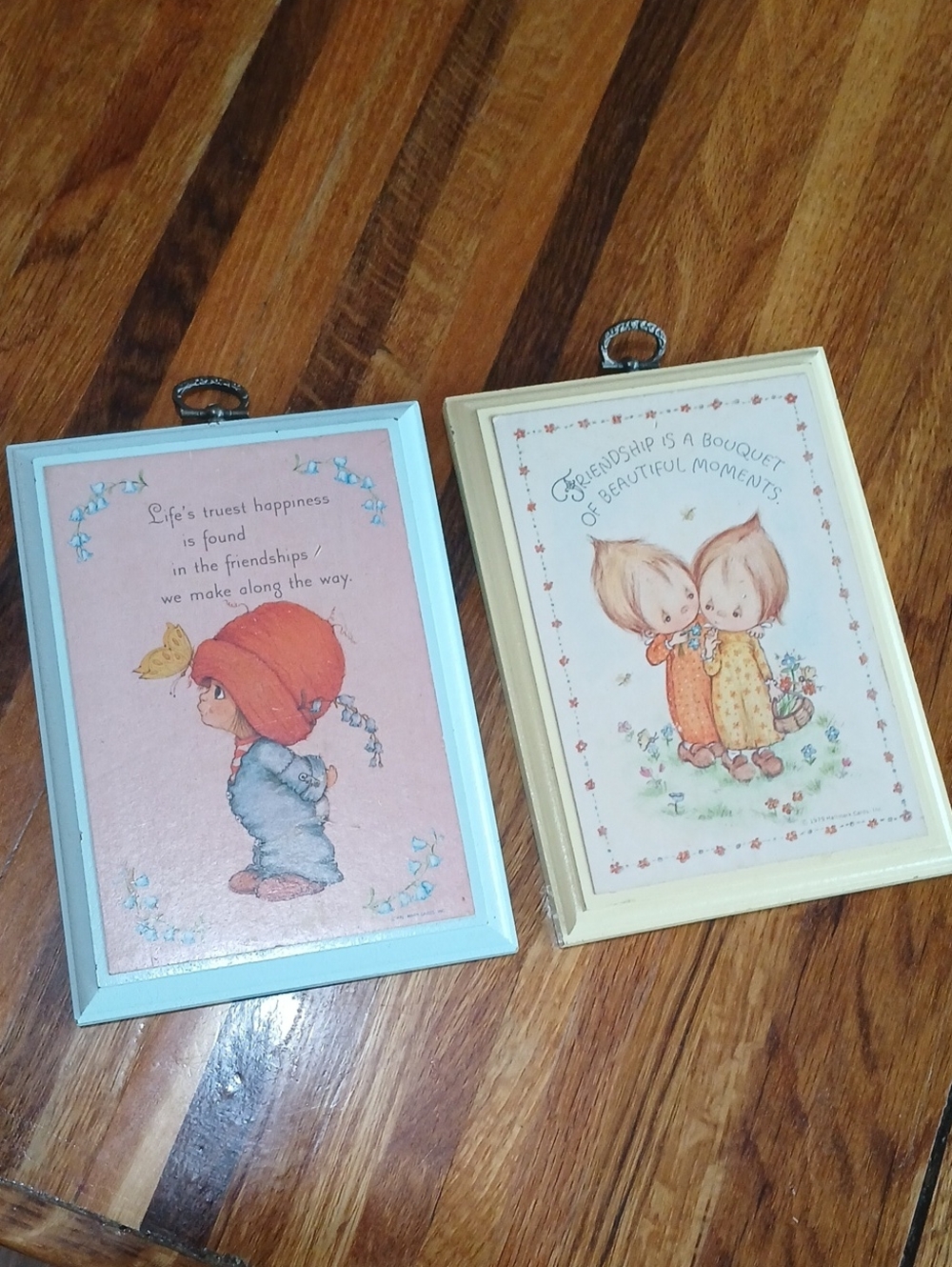 Set Of 2 Vintage Hallmark Plaques